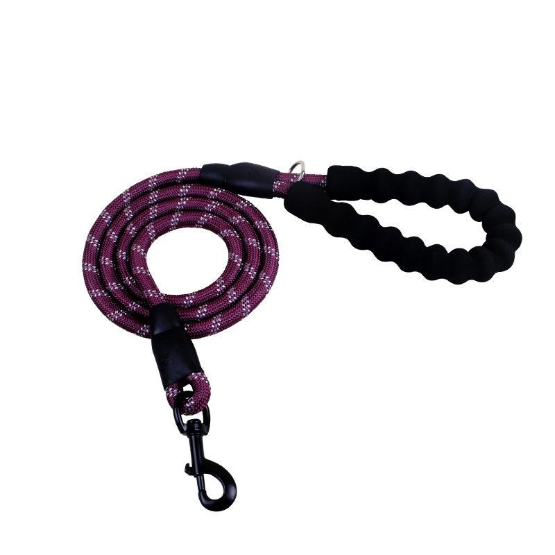 Reflexkoppel i nylon med mjukt handtag