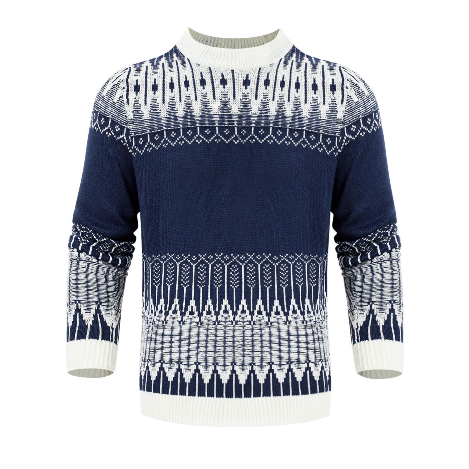 Stickad tröja med mönster i fair isle-stil – unisex