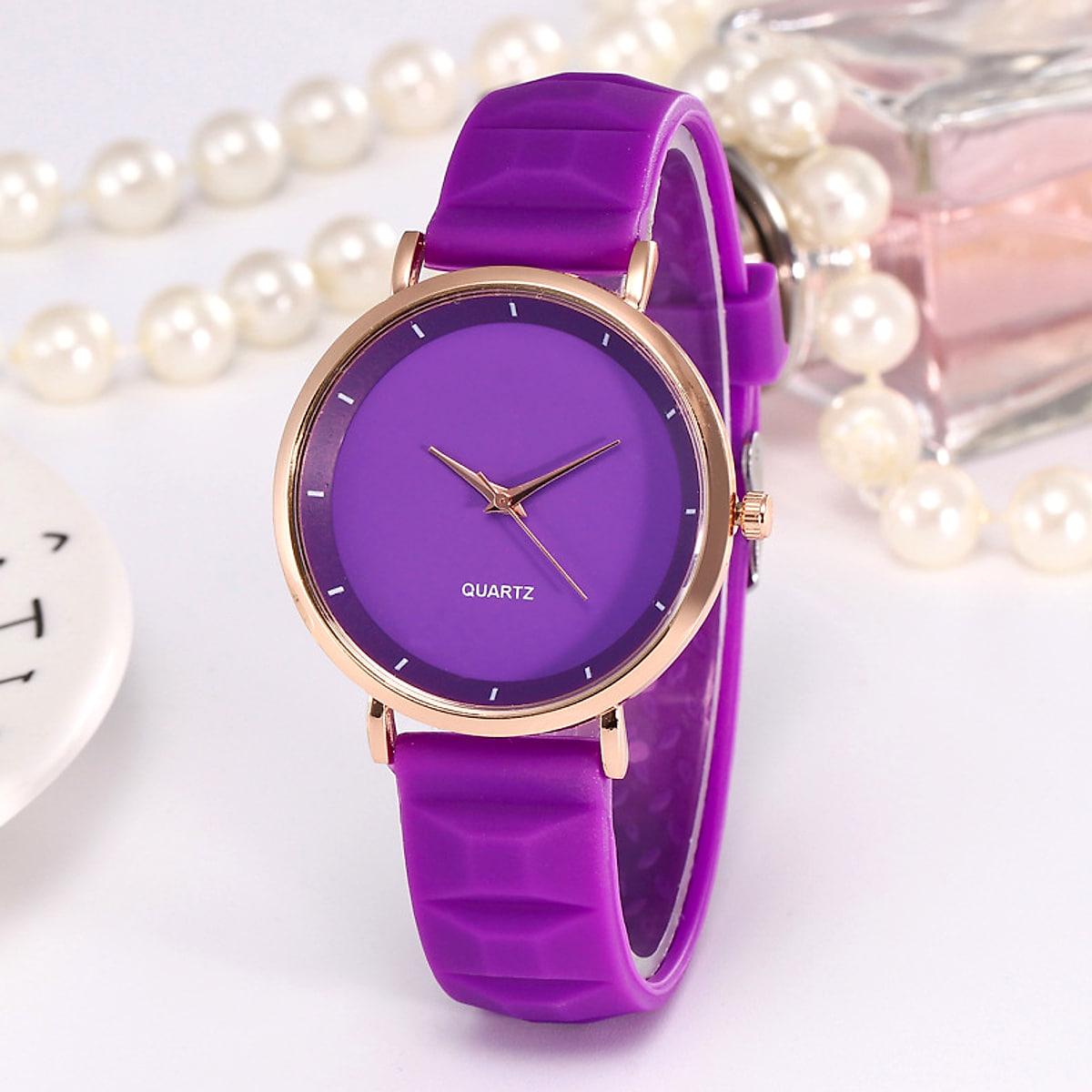 Armbandsur med silikonarmband – unisex, åtta färger