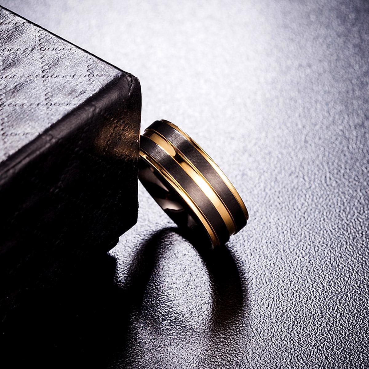 Ring i titanstål för herr – storlek 7–11