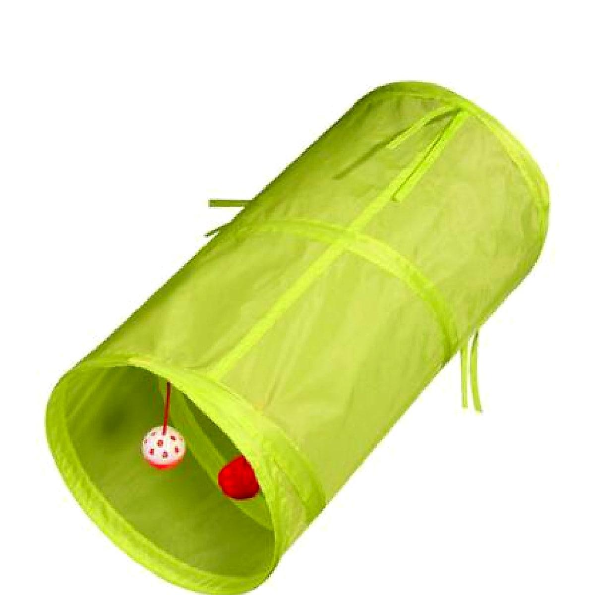 Prasslande kattunnel – liten hopfällbar tunnel, 50 × 25 cm