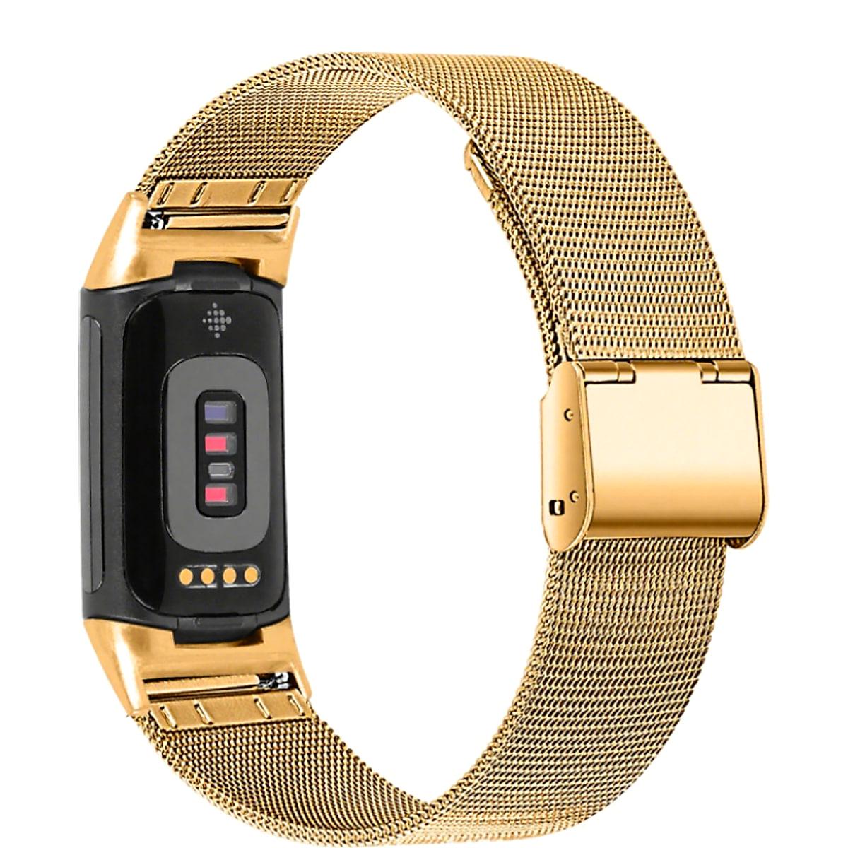 Klockarmband i fint metallnät – passar Fitbit Charge 5 och 6