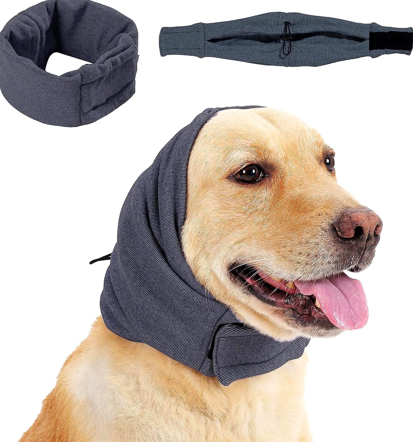Mjuk huva för hund som täcker öronen