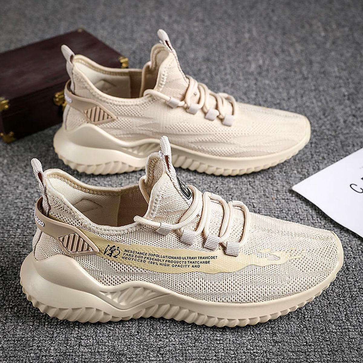 Lätta sneakers i mesh för herr – andas bra