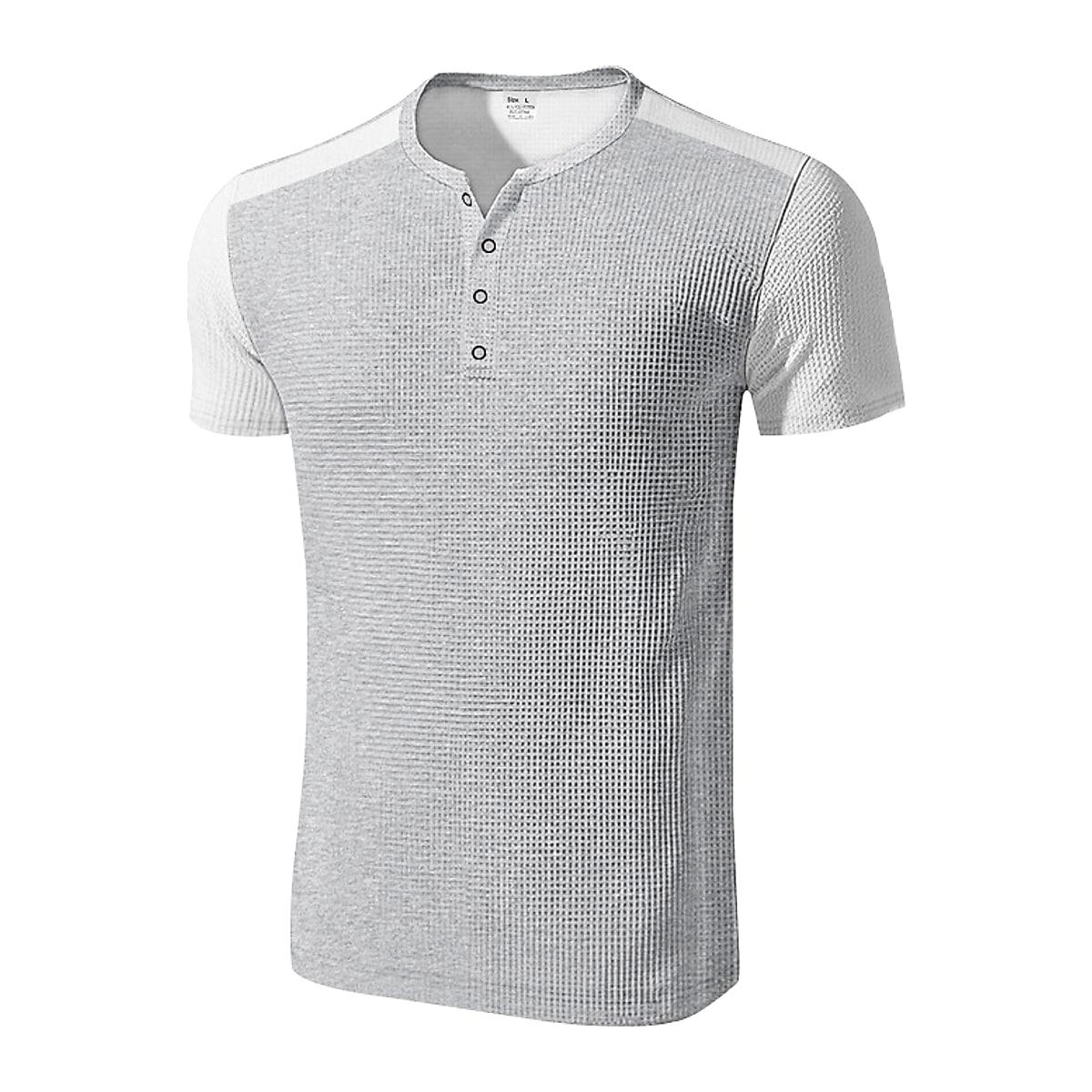 T-shirt för herr i stora storlekar – färgblock