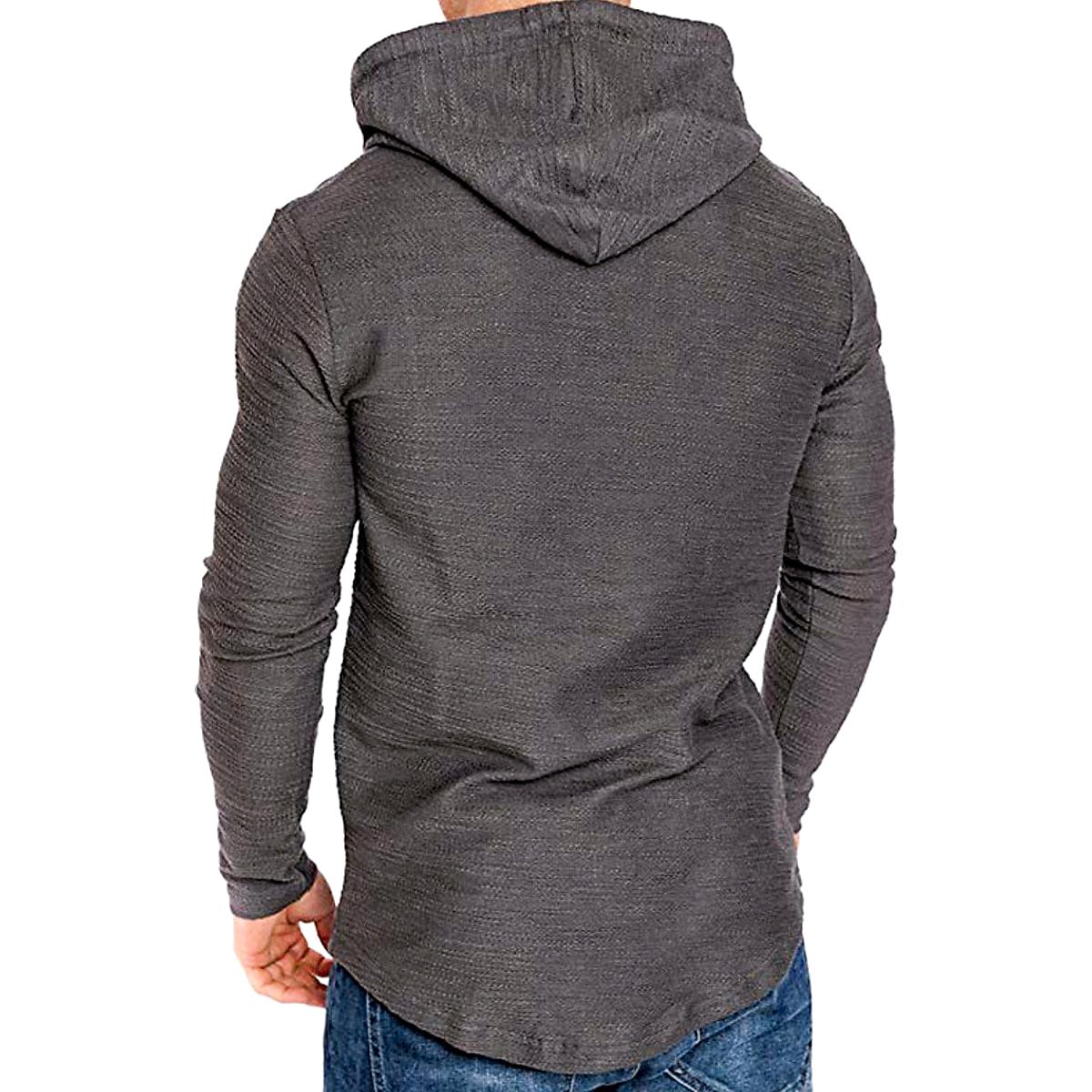 Hoodie för herr i bomull – smal passform