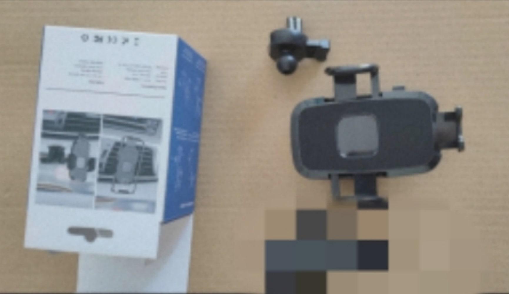 Mobilhållare för vindrutan med sugkopp – med fäste för luftventil