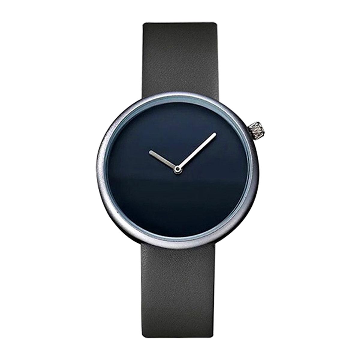 Enkel unisexklocka med 40 mm urtavla och armband i PU