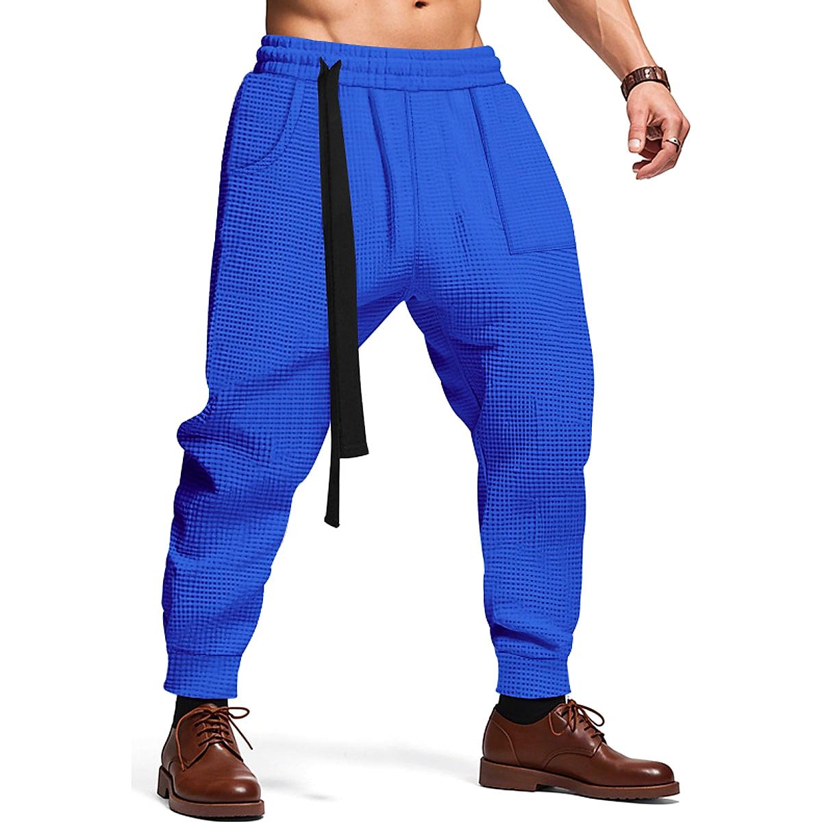 Joggingbyxor för herr i våffeltyg – streetwear