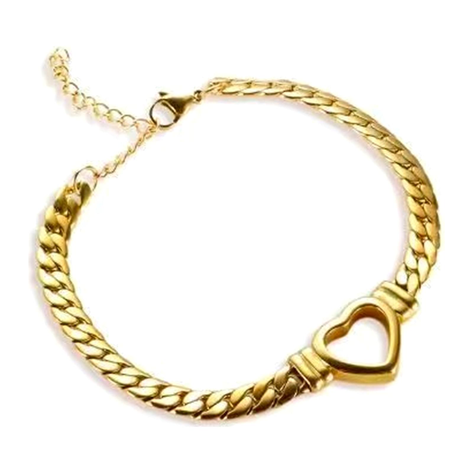 Pansarkedja med hjärta i rostfritt stål – halsband eller armband