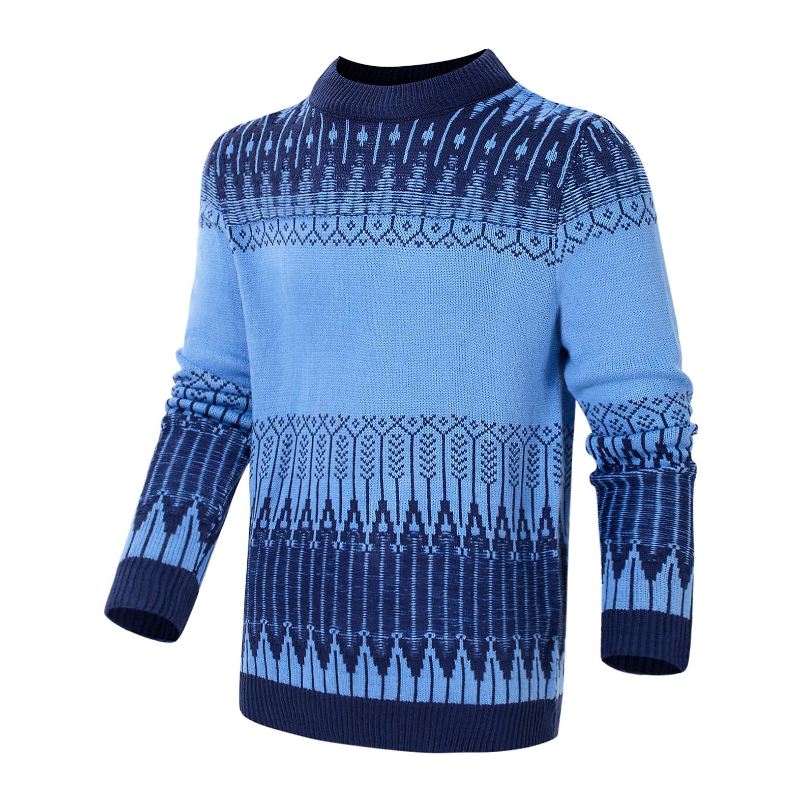 Stickad tröja med mönster i fair isle-stil – unisex