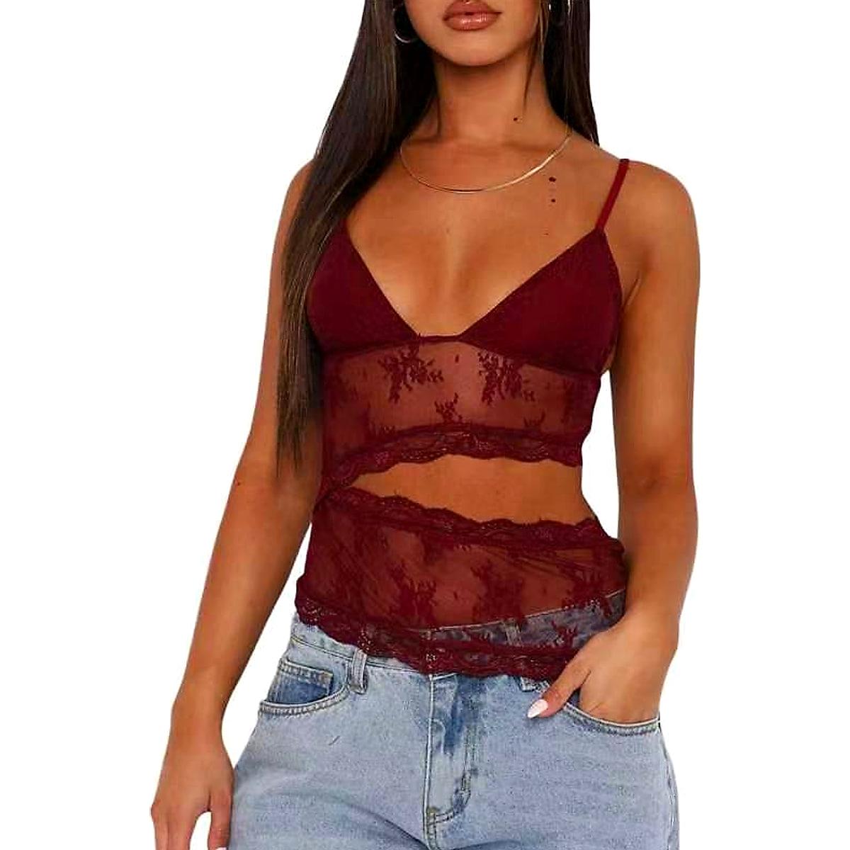 Bralette med spets och öppen rygg – v-ringad