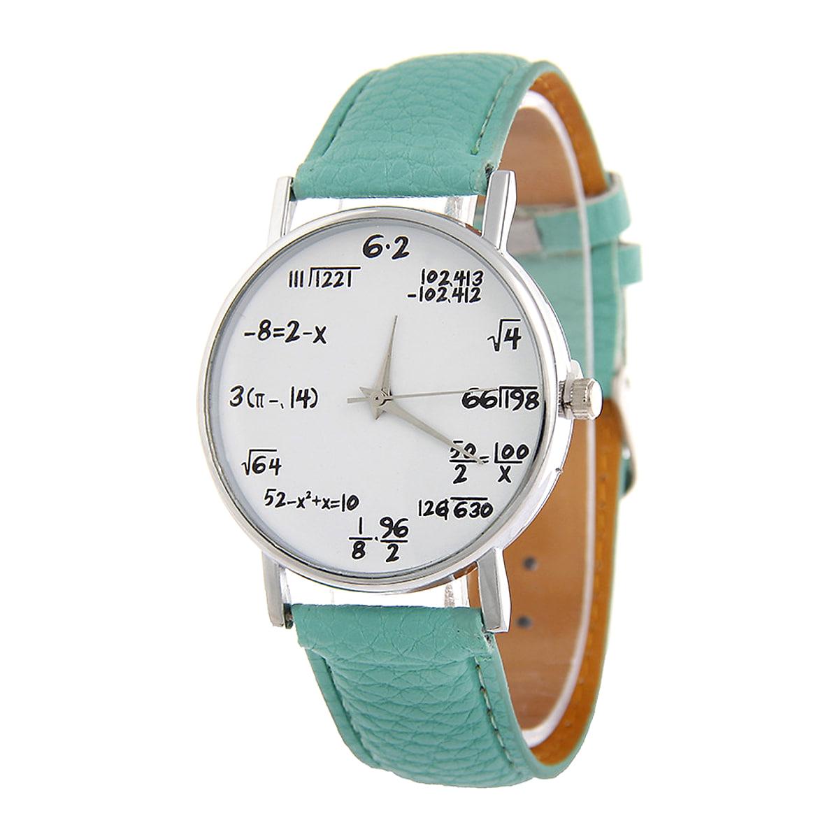 Klocka med matteformler på urtavlan – 37 mm, armband i PU