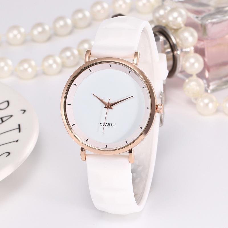 Armbandsur med silikonarmband – unisex, åtta färger