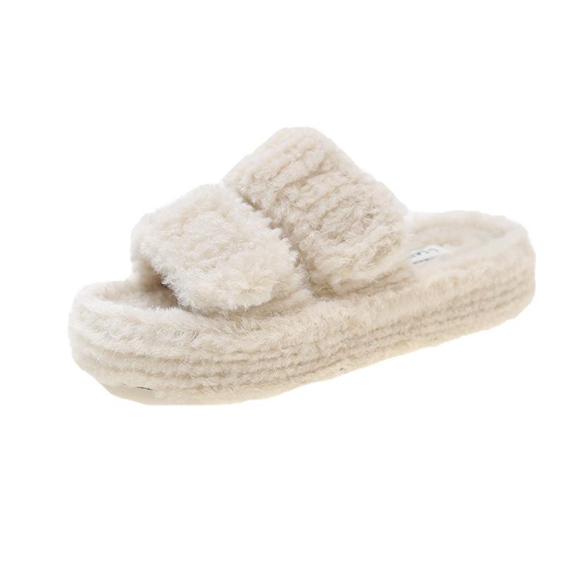 Fluffiga tofflor med tjock sula – dam, 35–42
