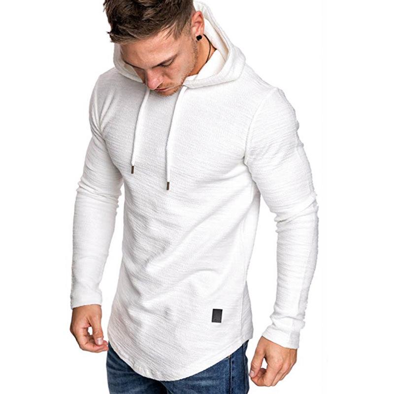 Hoodie för herr i bomull – smal passform