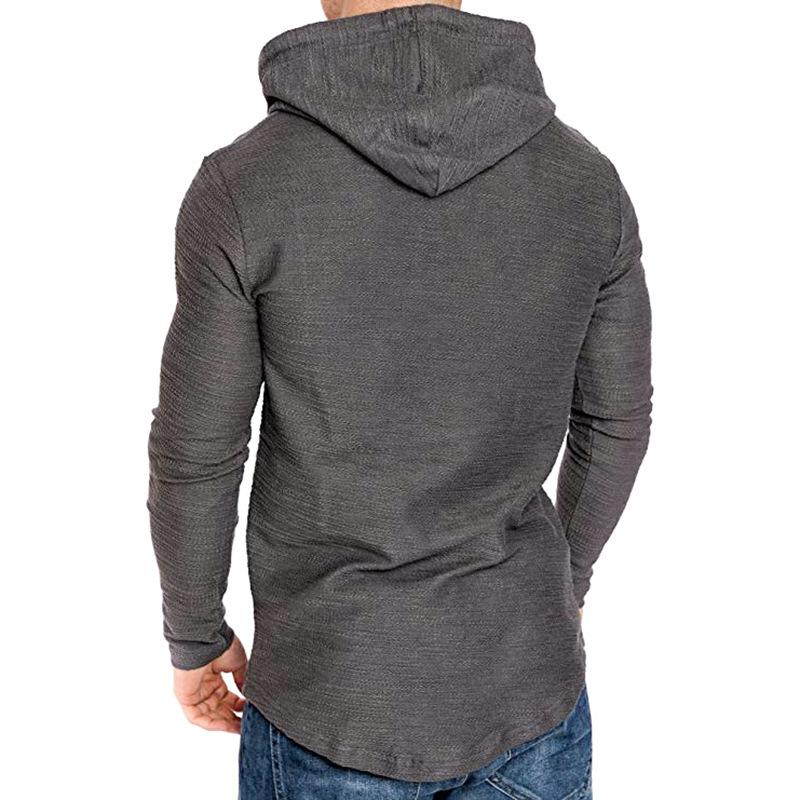 Hoodie för herr i bomull – smal passform