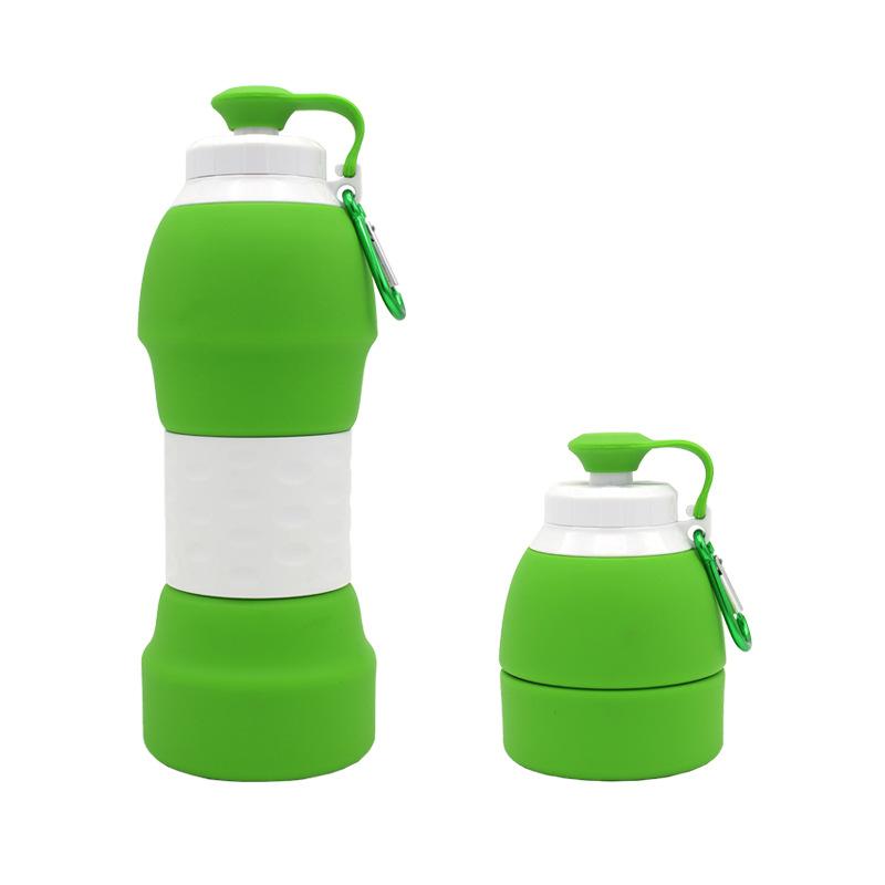 Hopfällbar vattenflaska i silikon – 580 ml