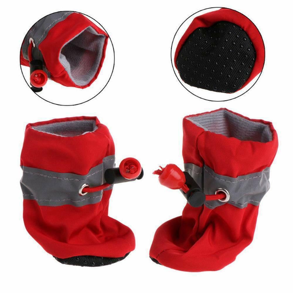 Hundskor med kardborre och reflexband – 4 st