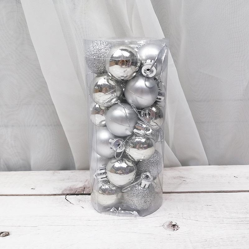 Julgranskulor i blankt och matt – 24 st, 3 cm