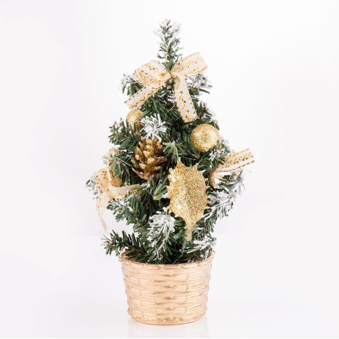 Mini-julgran med LED-belysning – dekoration för bord och fönster