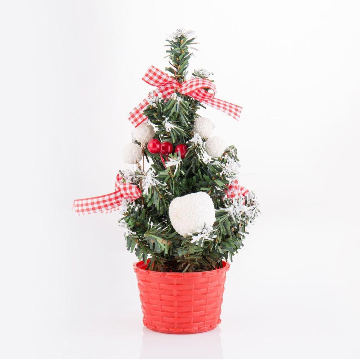Mini-julgran med LED-belysning – dekoration för bord och fönster