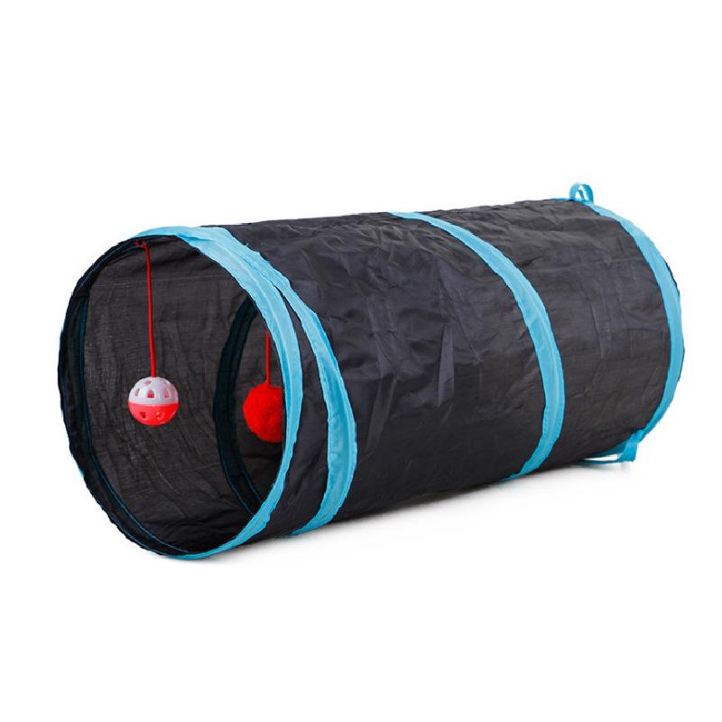 Prasslande kattunnel – liten hopfällbar tunnel, 50 × 25 cm