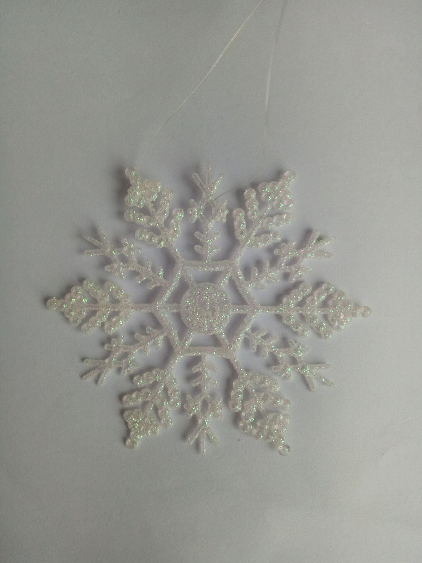 Snöflingor i akryl att hänga – 12 st, 10 cm