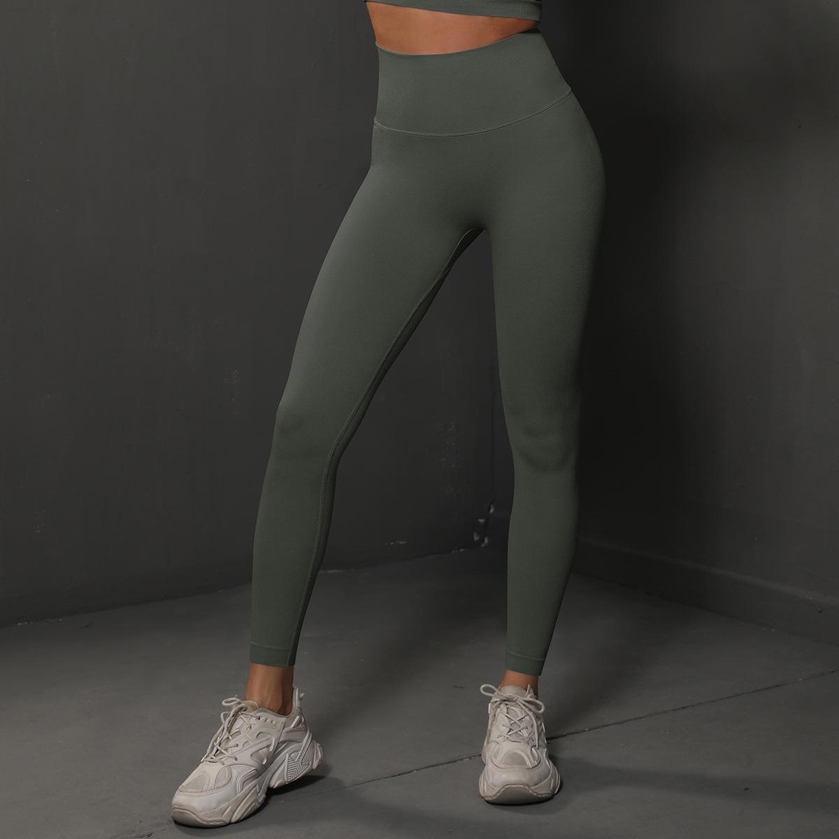 Sömlösa leggings med hög midja – yoga och träning
