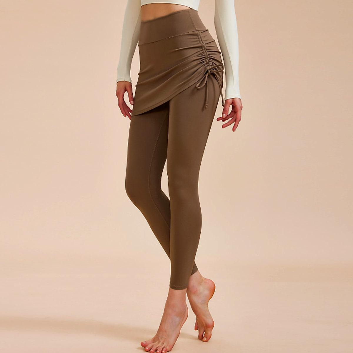 Leggings med kjoldetalj och hög midja – dam