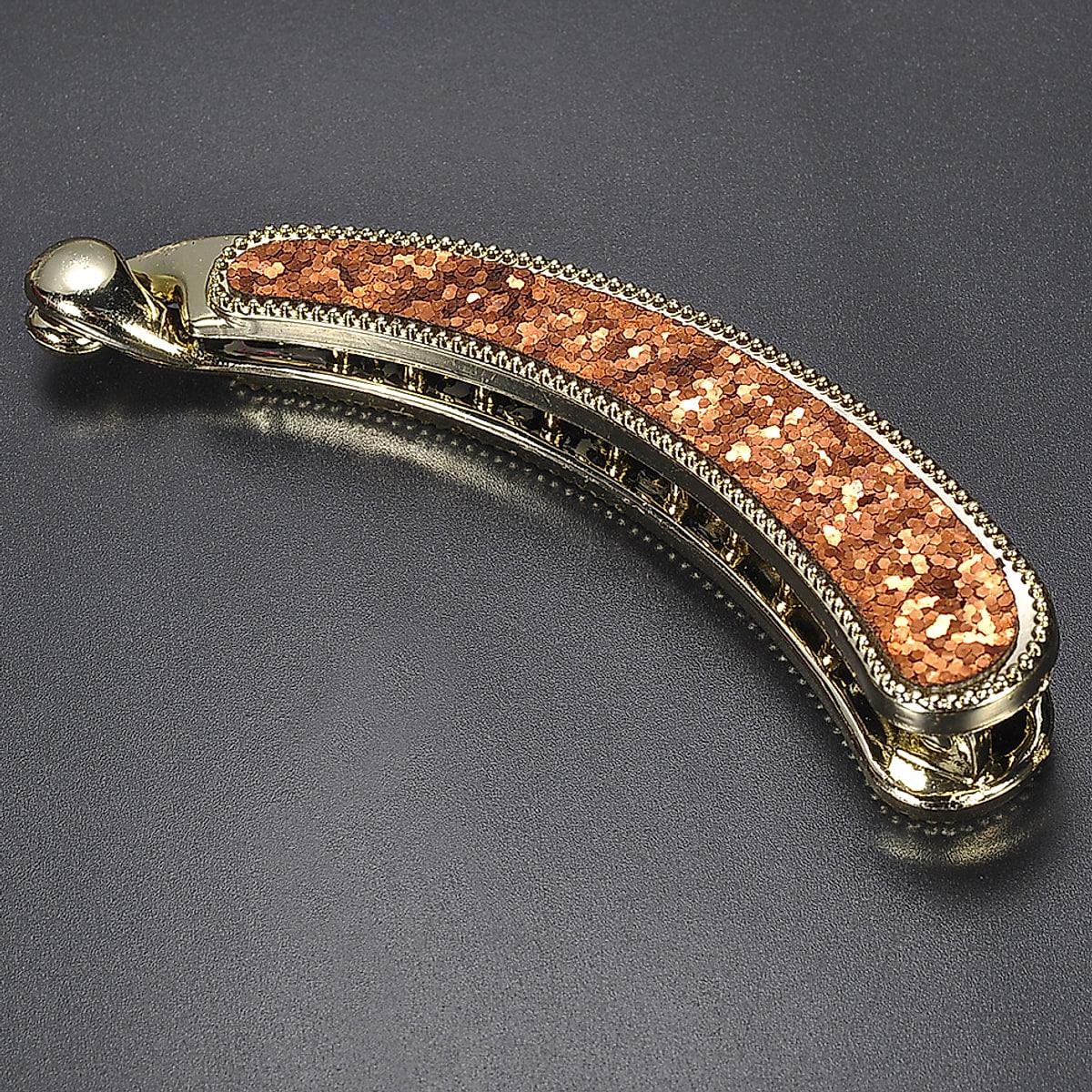 Bananspänne med strass – cirka 10 cm