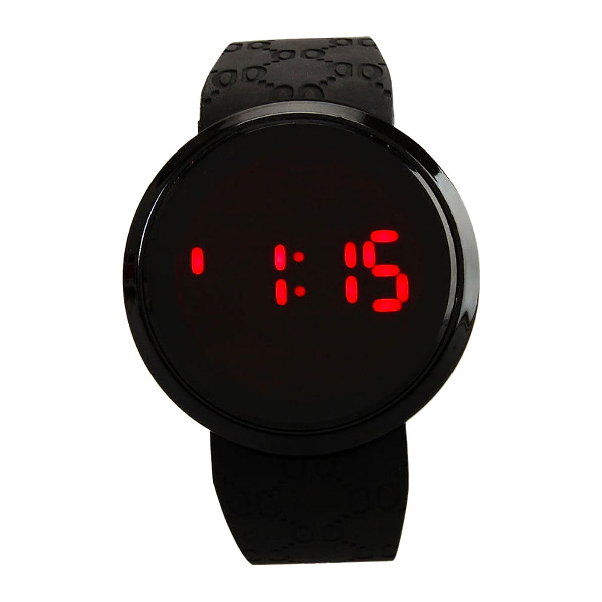 Digital LED-klocka med pekfunktion – sportig, unisex