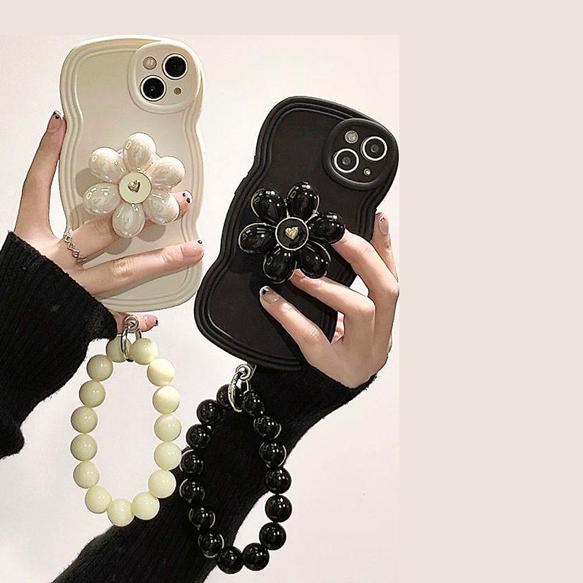 Mobilskal med blomställ – passar iPhone 13–16